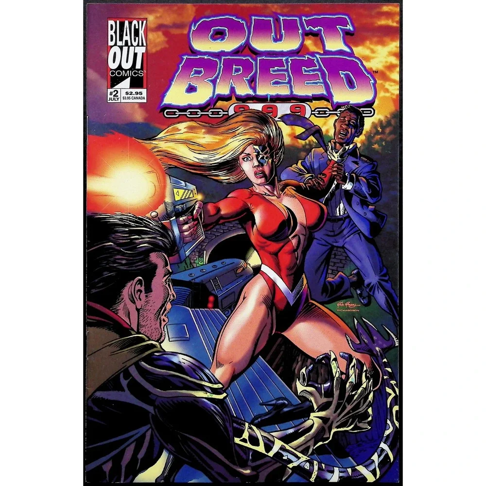 Black‎ Out Comics Comic Book Outbreed 999 #1-2 Lot 1995 Independent Sci-Fi
